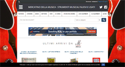 Desktop Screenshot of mercatinodellamusica.com