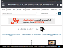 Tablet Screenshot of mercatinodellamusica.com